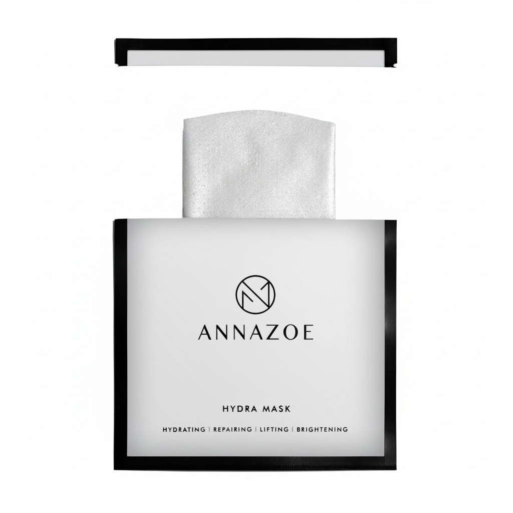ANNAZOE 極光緊緻面膜 - Syn-Ake 胜肽與頂級蠶絲 - 白底商品照 (用於SEO)